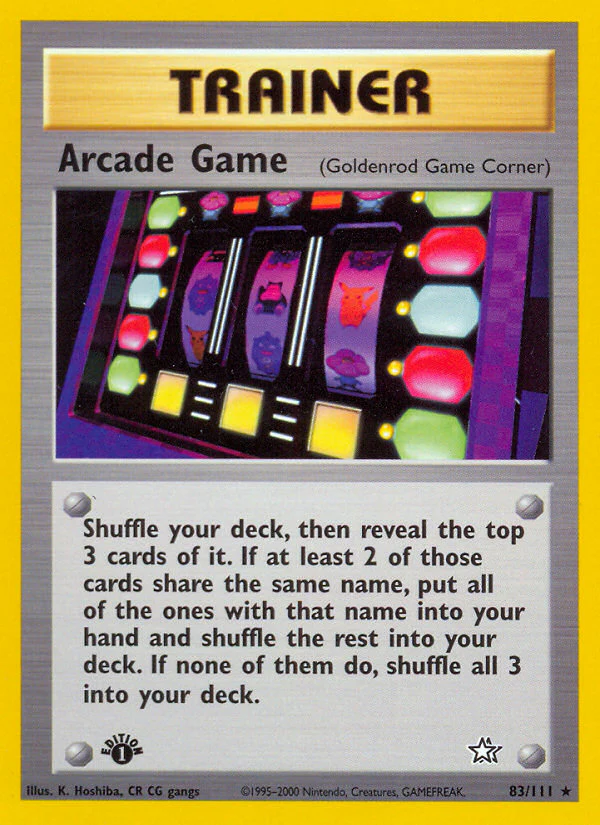 Arcade Game (83/111) [Neo Genesis 1st Edition]