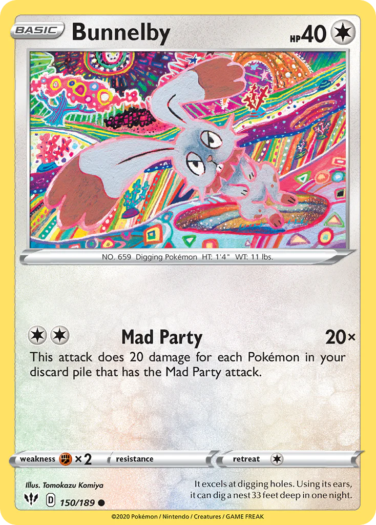 Bunnelby (150/189) [Sword & Shield: Darkness Ablaze]