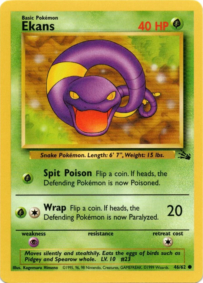 Ekans (46/62) [Fossil Unlimited]