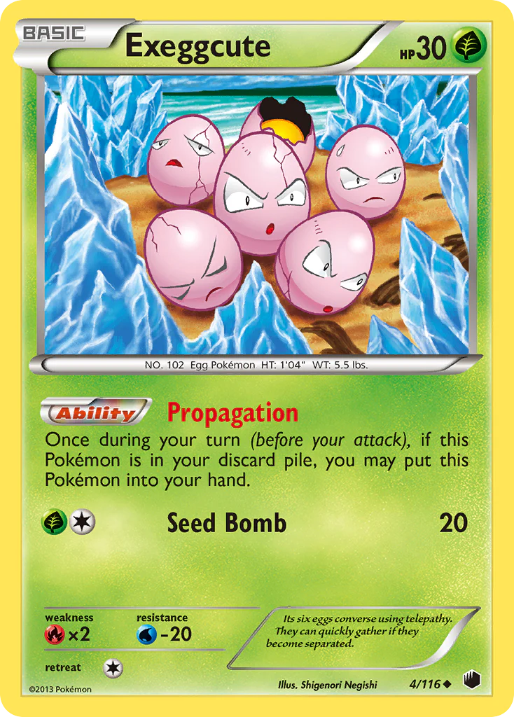 Exeggcute (4/116) [Black & White: Plasma Freeze]