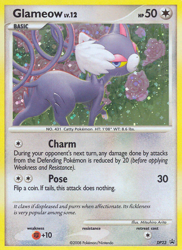 Glameow (DP23) [Diamond & Pearl: Black Star Promos]