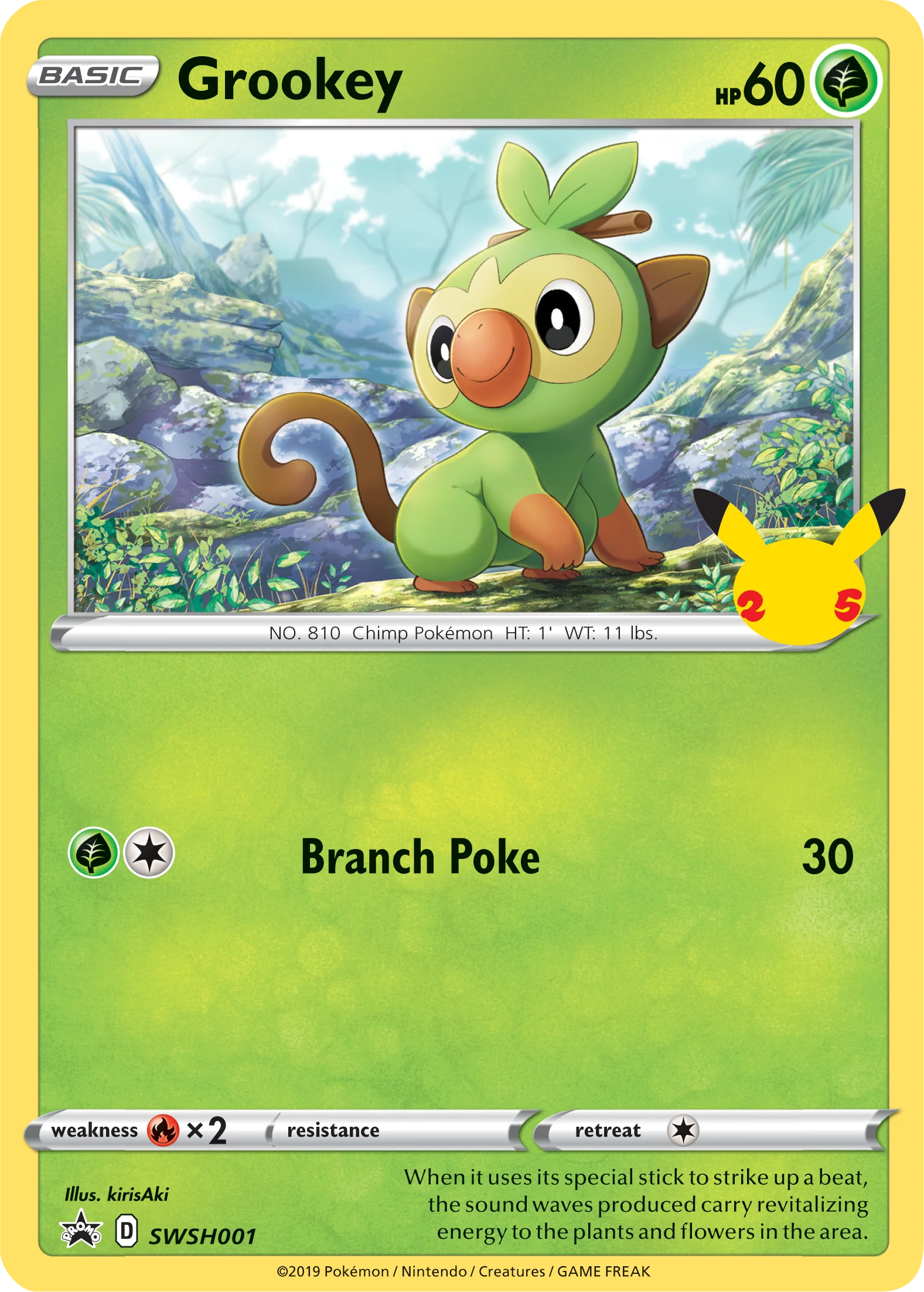 Grookey (SWSH001) (Jumbo Card) [First Partner Pack]
