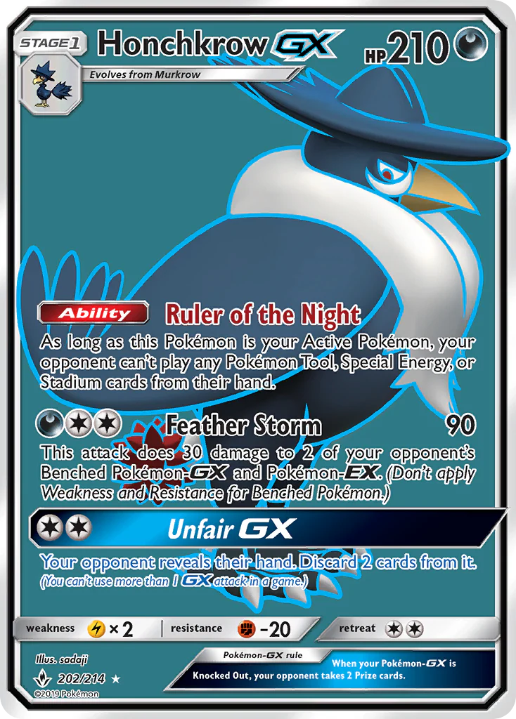 Honchkrow GX (202/214) [Sun & Moon: Unbroken Bonds]