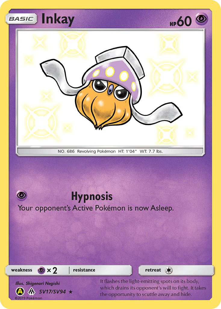 Inkay (SV17/SV94) [Sun & Moon: Hidden Fates - Shiny Vault]