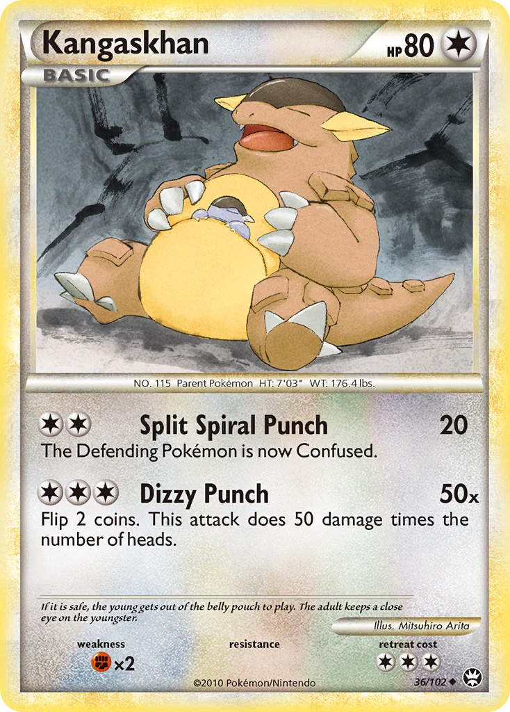 Kangaskhan (36/102) [HeartGold & SoulSilver: Triumphant]