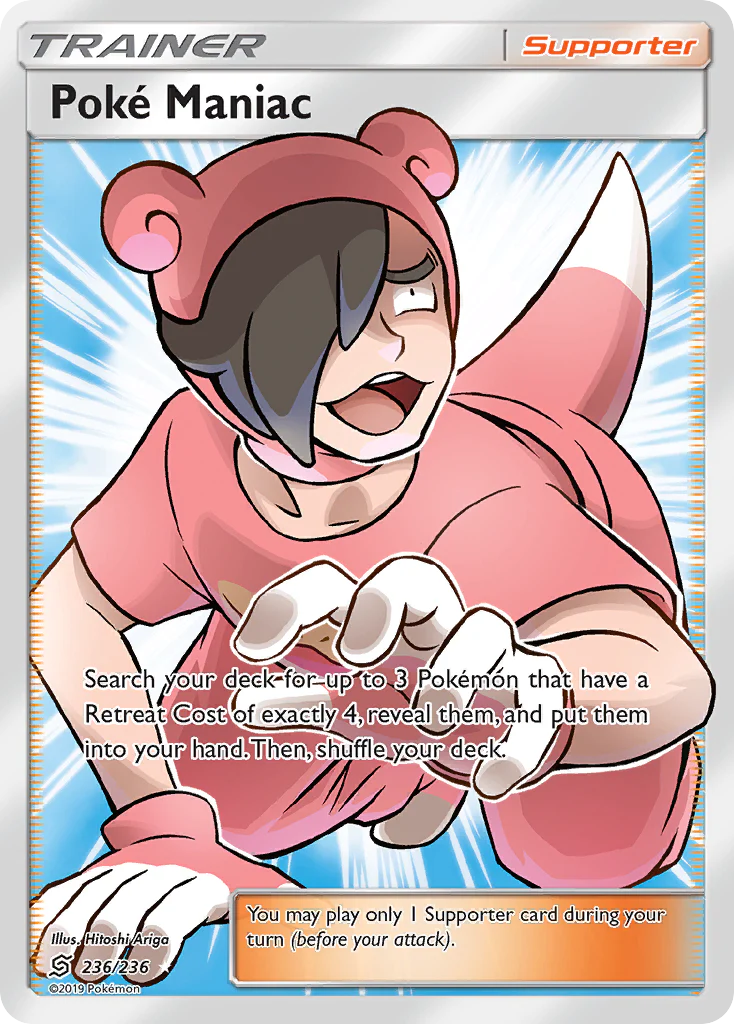 Poke Maniac (236/236) [Sun & Moon: Unified Minds]
