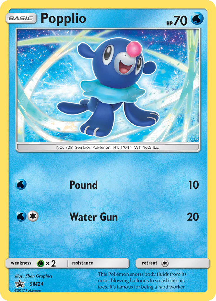 Popplio (SM24) [Sun & Moon: Black Star Promos]